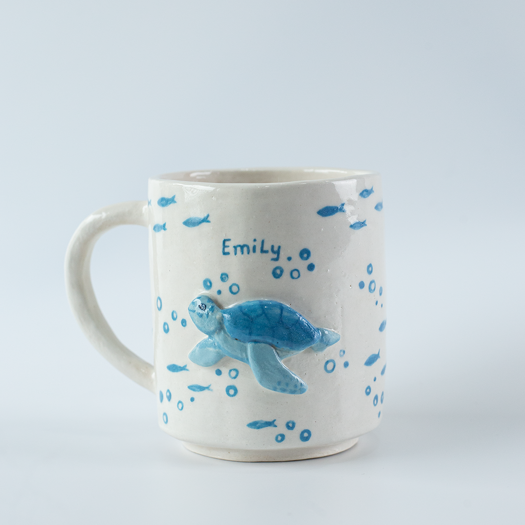 Ocean Friend Cute Sea Turtle Cup Customize Handmade Cup Gift