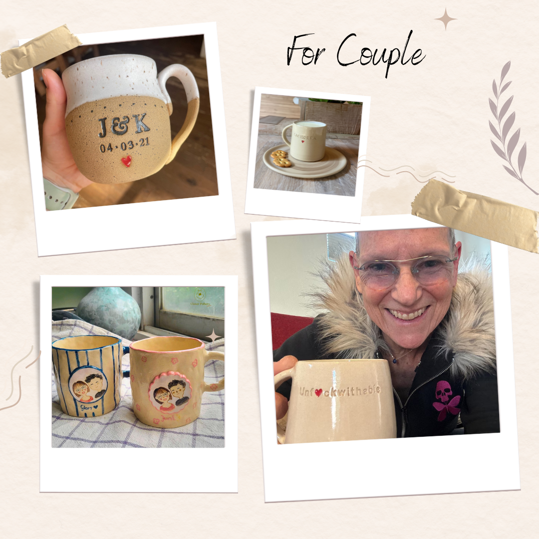 Personalized Couple Gifts – Handmade His & Hers Mugs