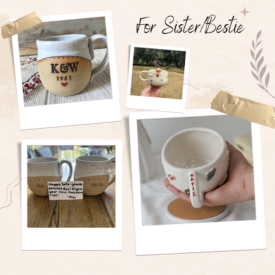 Best-Friend & Sister Gifts – Personalized Handmade Mugs