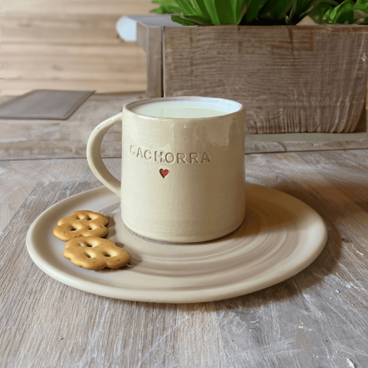 Heart In A Cup Mug With Message  Handmade Mug Gift Customize